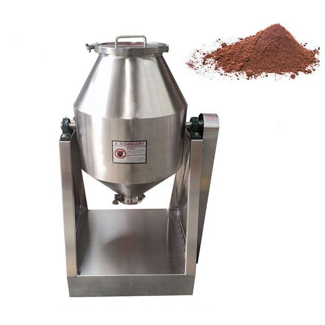 Rotary Food Grade Dry Powder Drum Mixer Stainless Steel Industrial 100kg 200kg Powder Blender 100L Ribbon Type Mixer