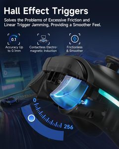 EasySMX X15 Inalámbrico Mejorado para Gamepad con Joysticks/Triggers/Iluminación RGB, Sin Desviación del Joystick/Ni Zona Muerta, Compatible con Windows - Product Image 6
