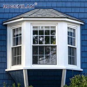 Fenêtres à guillotine simples en aluminium à double vitrage, style américain, pour extérieur, à faible consommation d'énergie, vitrage Low-E, type <span class=keywords><strong>baie</strong></span> ou arche, Rogenilan - Product Image 2