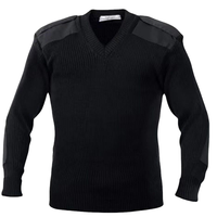 Pull-over unisexe d'hiver Huaweina WorkUni-878 pour agent de sécurité, bleu marine, vert olive, avec coutures invisibles