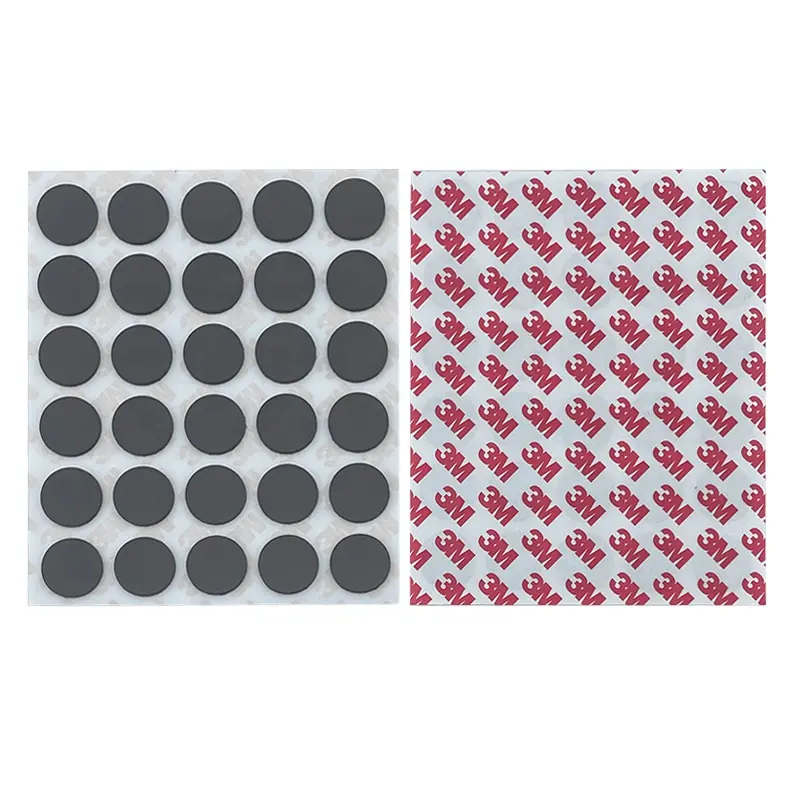 Promozione anisotropo magnete da frigo Diy rotondo magnete in gomma con supporto adesivo 3M