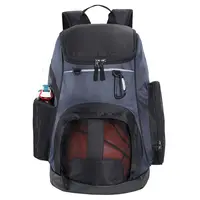 Mochila personalizada de basquete com bolso para bola, mochila de viagem à prova d'água para esportes de academia