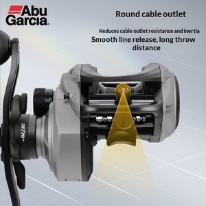 Carrete de Pesca Abu Garcia BLACKMAX <span class=keywords><strong>SX</strong></span>, 4+1BB, Relación de Engranajes 6.8:1, Freno de 7 kg, 202 g, para Agua Dulce y Salada, Pesca de Lubina, Lucioperca y Lucio, OEM - Product Image 4