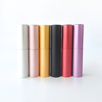 Flacon de parfum rechargeable miniature en aluminium personnalisé, 10 ml, vaporisateur de parfum en verre épais avec boîte