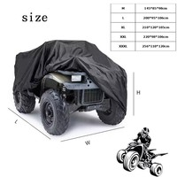 Housse de protection pour VTT imperméable et anti-UV avec ourlet élastique, housse pour quad pour usage extérieur, anti-poussière, pièces et accessoires UTV