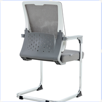 Vente en gros pas cher prix bonne qualité chaise de formation accoudoir bureau bibliothèque chaise d'hôpital fixe base chromée chaise pas cher