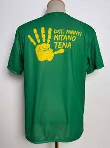 แทนซาเนียเสื้อยืดสำหรับฤดูใบไม้ผลิของผู้ชายผ้า100% โพลีเอสเตอร์แห้งเร็วแบบเต็มตัวพิมพ์ซับลิเมชันความร้อนแบบลำลอง - Product Image 4