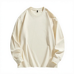 T-shirt décontracté à manches longues pour hommes, personnalisé avec logo, grande taille, en tricot écologique, coupe ample, vente en gros de haute qualité - Product Image 4