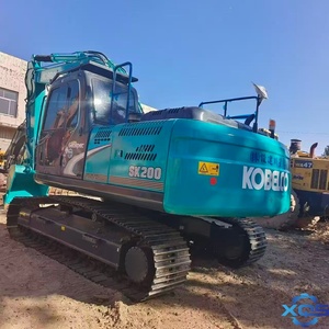 รถขุดไฮดรอลิก Kobelco SK200 มือสอง ขนาด 20 ตัน รุ่นปี 2022 มอเตอร์ เกียร์บ็อกซ์ ปั๊ม กำลัง 118 กิโลวัตต์ ความจุบุ้งกี๋ 0.8 ลูกบาศก์เมตร สำหรับงานก่อสร้าง - Product Image 2