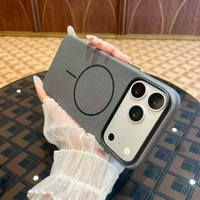   Étui de téléphone magnétique en fibre de carbone, coque de protection en PC pour iPhone 18 Pro Max, charge sans fil, antichoc, 5 couleurs