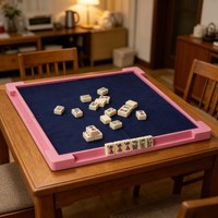 Table de Mahjong Pliante Personnalisable pour les Voyages, Utilisation Intérieure/Extérieure, Cadeau d'Affaires et Divertissement pour les Rassemblements Sociaux