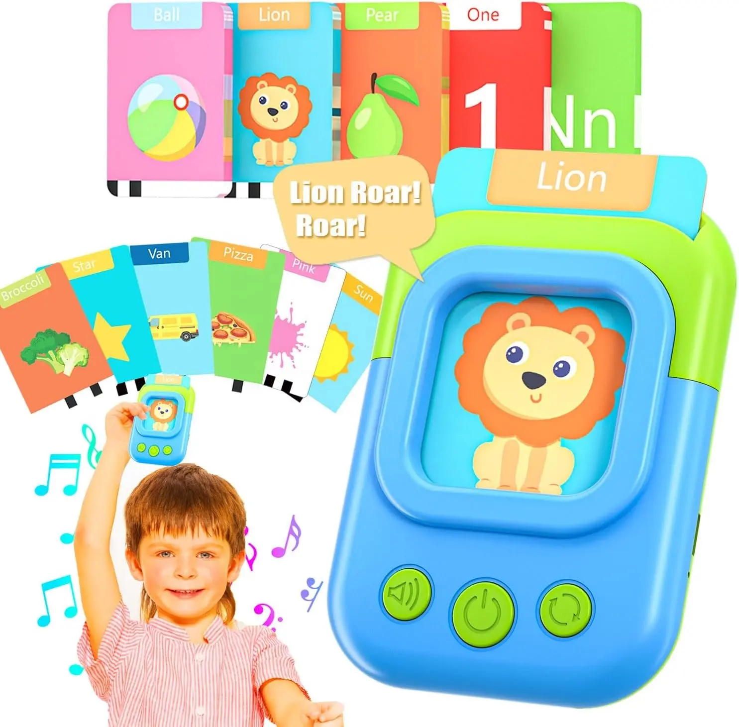 Schede Flash parlanti per bambini 2-4 anni, giocattoli di logopedia per bambini 1-3 Standard americano pronuncia inglese