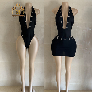 Completo Donna Primavera Autunno, Top Aderente e <span class=keywords><strong>Gonna</strong></span>, Set Due Pezzi Y2K <span class=keywords><strong>Sexy</strong></span> da Club - Product Image 4