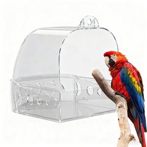 2025 nuovo modello multifunzione gabbia per pappagalli in plastica per fare il bagno che vive e alimenta l'applicabilità buona - Product Image 1