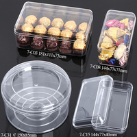 WEISHENG Maßgefertigte Harte PS-Lebensmittelbehälter Quadratische Bonbon-Snack-Schokoladen-Rechteckige Transparente Sternförmige Acrylbox mit Deckel