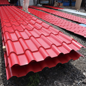 Matériaux de construction imperméables, tôles de <span class=keywords><strong>toiture</strong></span> en métal, tôles d'acier galvanisé prélaqué PPGI, tôles de <span class=keywords><strong>toiture</strong></span> ondulées, tôles pour toitures - Product Image 4
