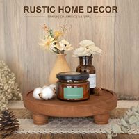 Présentoirs décoratifs en bois pour la décoration du salon, socle en bois de style campagnard pour l'organisation de l'évier de cuisine