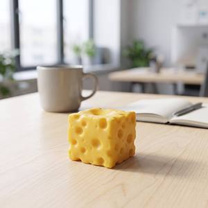 Juguete de Queso Amarillo para Apretar, 5 cm, Juguete Sensorial de Comida de Simulación Suave para Niños y Adolescentes Unisex de 2 a 4 Años, Material TPE - Product Image 2