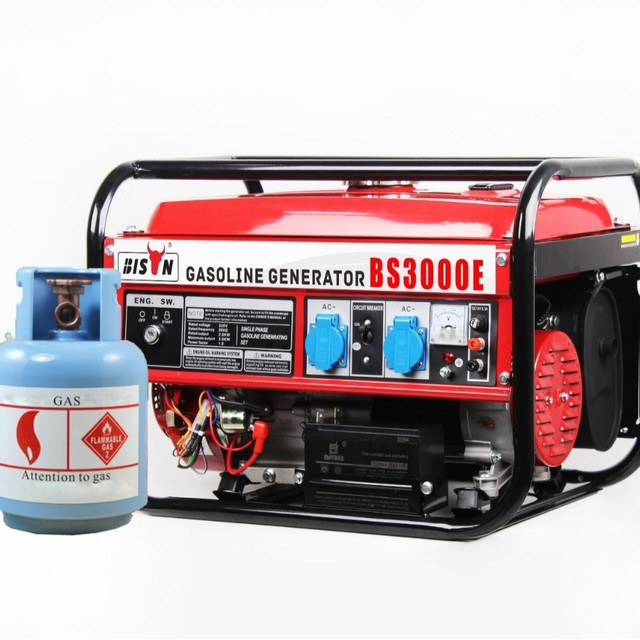 3kW Small Gasoline Generator, Dual Fuel Natural Gas, 220V Single Phase Household Portable Generator