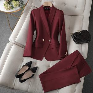 Traje de Blazer Personalizado para Mujer, Conjunto de Dos Piezas del Mismo Color, Trajes de Empresa, Conjunto de Trajes para Mujer - Product Image 5