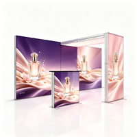 Support d'affichage lumineux modulaire sans cadre en aluminium SEG avec éclairage LED personnalisable pour les salons professionnels de cosmétiques et de mode