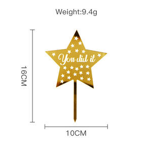 Elegante Decorazione per <span class=keywords><strong>Torta</strong></span> di Compleanno Incisa al Laser e Insegna Decorativa per Feste e Anniversari - Product Image 5