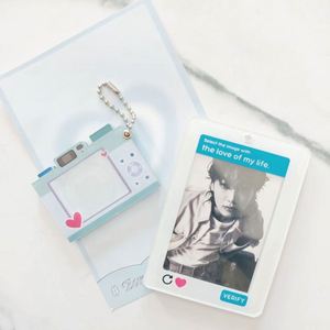 DIY Zimi Credit Card Photo Frame Photocard Holder Keyring with Koearn Stars Design - Product Image 2