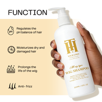 Kit de Soins pour Perruques et Cheveux : Masque Capillaire Anti-frisottis, Nourrissant et Brillant, Shampoing et Après-shampoing Sans Rinçage, Étiquette Personnalisée