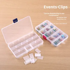 モダンな環境に優しいクリアストレージボックス5kg積載容量PPフィッシュタックルオーガナイザー化粧品メイクアップビーズジュエリーモダンデザイン - Product Image 4