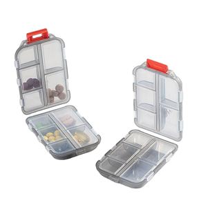 定制标志10格塑料每周药盒储物盒厚药盒便携式旅行药盒坚固材料 - Product Image 1