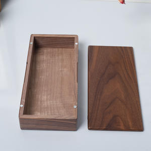 Custom Wood Material Bamboo Walnut Wood Cigar <strong>Storage</strong> <strong>Box</strong> Lid with Hand Packaging <strong>Wooden</strong> <strong>Box</strong> - Product Image 2