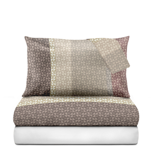 MADRID 100% Juego de funda nórdica de algodón Arlequín Ros Colores Tamaño holandés 30x30x76x56 Knoppen holandés Doble pigmento impreso - Product Image 2