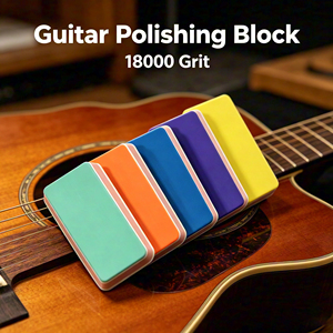 Bloque de Pulido Ultrafino de Grano 18000 para Laca de Trastes de Guitarra, Esponjas de Lijado con Núcleo de Espuma de Alta Elasticidad - Product Image 1