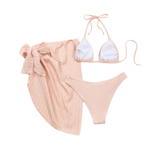 Nuevo <span class=keywords><strong>traje</strong></span> <span class=keywords><strong>de</strong></span> <span class=keywords><strong>baño</strong></span> sin espalda Sexy Color sólido Bikini conjuntos <span class=keywords><strong>de</strong></span> malla <span class=keywords><strong>Falda</strong></span> corta <span class=keywords><strong>traje</strong></span> <span class=keywords><strong>de</strong></span> <span class=keywords><strong>baño</strong></span> <span class=keywords><strong>de</strong></span> tres piezas para mujer - Product Image 6