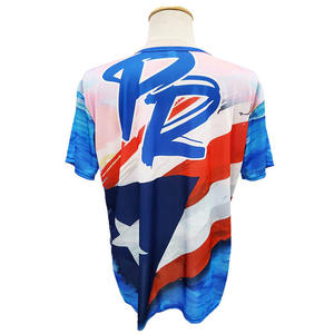 Camiseta con Estampado Completo de Puerto <span class=keywords><strong>Rico</strong></span>, Secado Rápido, Sublimación, Gráfico de la Bandera Puertorriqueña, Ropa Casual Urbana para Hombre y Mujer - Product Image 2