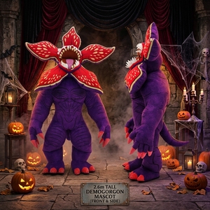 Costume Gonfiabile Personalizzato Demogorgone Fiore Viola, Mascotte per Feste di Halloween, Costume da Passeggio in Peluche - Product Image 2