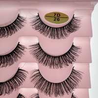 Lot de 7 paires de cils courts et vaporeux pour débutants, maquillage quotidien à bandes complètes