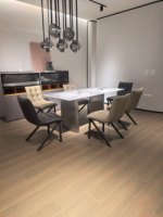 Ensemble de table à manger avec 6 chaises, chaises de salle à manger luxueuses et modernes