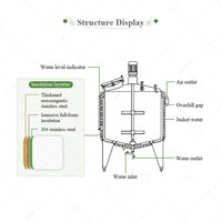 Réservoir de pasteurisation du lait de 30l 200l 300l 500 litres, pasteurisateur de crème glacée, yaourt, fromage, équipement d'occasion
