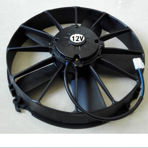 12 "160W 12V 5 pale Auto di raffreddamento universale condensatore ventilatore AC Auto aria condizionata gruppo ventilatore per camion Bus - Product Image 2