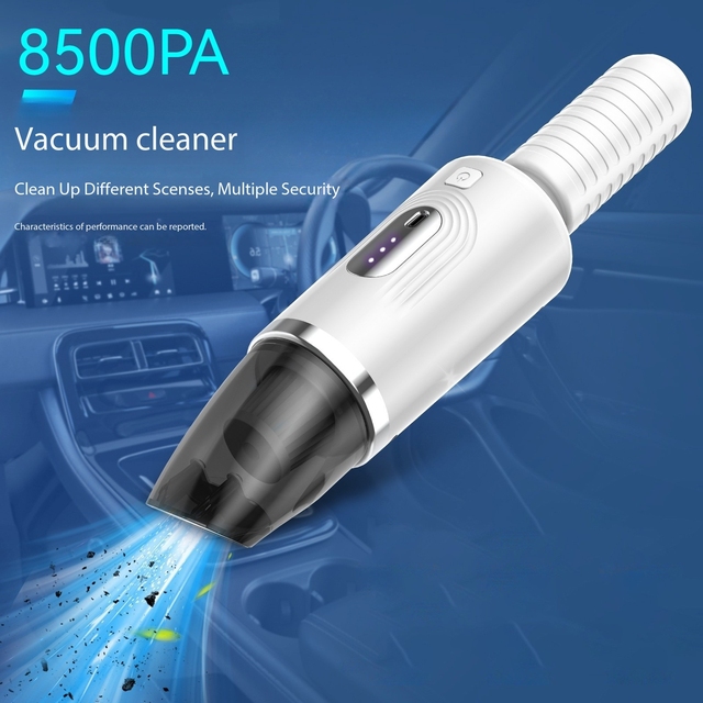 High Power Wireless Handheld Car Vacuum Cleaner Rechargeable Cordless Strong Suction for Home Kitchen Car Cleaning