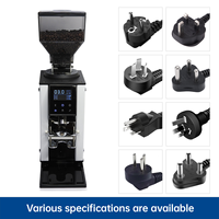 Moulin à café commercial pour hôtel et café ZF64P, moulin électrique avec trémie à grains de 1 kg, broyage par temps, moulin à expresso