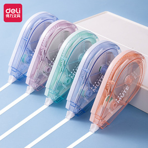 Ruban correcteur Deli XZ105 40m Couleurs assorties Usage étudiant Silencieux Boîtier en plastique durable - Product Image 1
