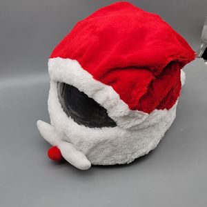 Chapeau de Père Noël en peluche rouge pour décoration de Noël, écologique, doux, à porter sur la tête (type <span class=keywords><strong>moto</strong></span>) - Product Image 2