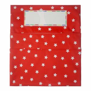 Pochette de rangement noire pour dossier de chaise scolaire avec fente pour étiquette et plusieurs compartiments - Product Image 6