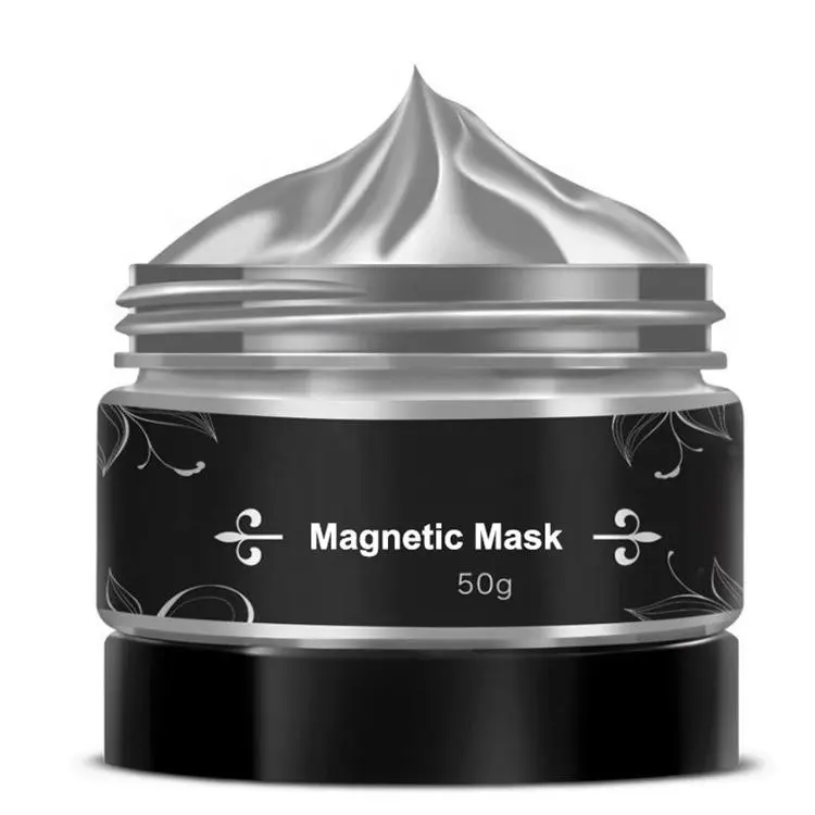 Masque magnétique de mer noire, vente en gros, hydratant en profondeur, blanchissant la peau, 1 pièce