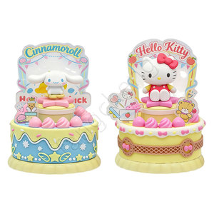 Jouets en boîte mystère sur le thème du gâteau d'anniversaire, style pastel, avec figurines Kitty & Cinnamoroll, ensemble de desserts, cadeaux pour fans et capsules Gashapon - Product Image 6