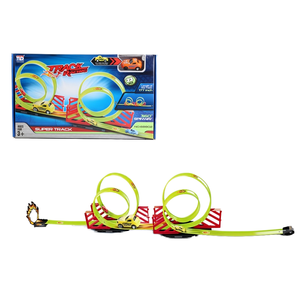 Juguetes <span class=keywords><strong>Hot</strong></span> Slot: Coche de Juguete de Plástico Total Take Over con Ruedas de Retroceso y Pista de Construcción, Escala 1:5, Unisex para Niños - Product Image 4