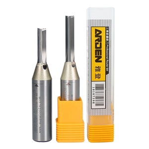 1/4 12,7mm TCT 2 flautas brocas rectas fresa de madera para MDF madera contrachapada aglomerado corte de madera dura Arden <span class=keywords><strong>Cnc</strong></span> <span class=keywords><strong>Router</strong></span> Bit - Product Image 1
