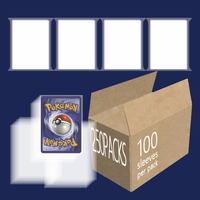 Premium Waterproof Custom Rigid Protector Hard Plastic Sleeves Trading Card Sleeves for Sports Cards Gaming Cards